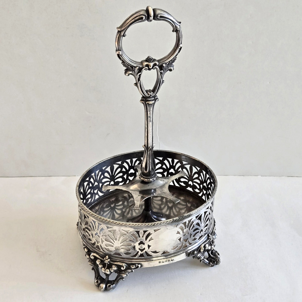 Antique Silver Plated Cruet Holder Ornate Victorian James Dixon & Sons England - Picture 4 of 13